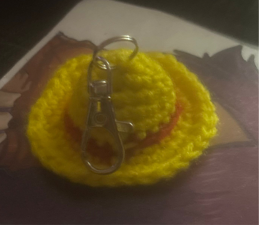 Luffy Hat Keychain